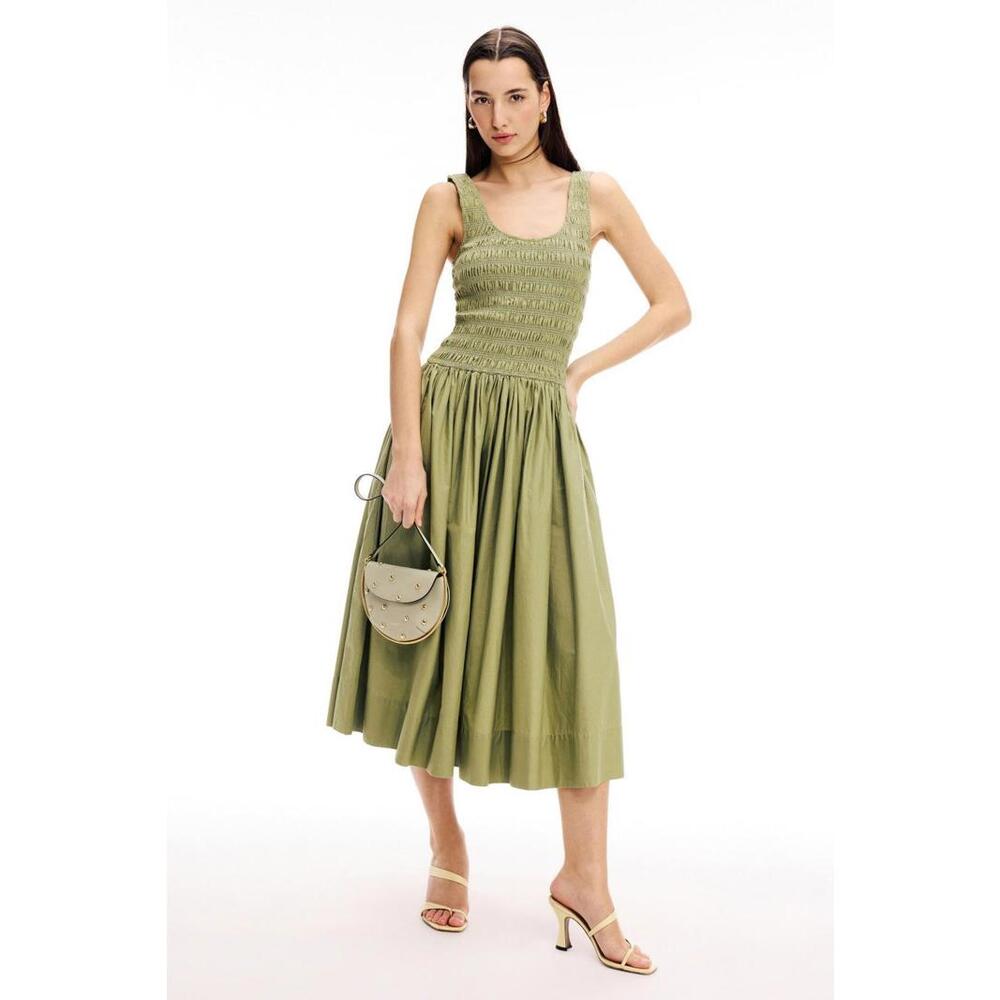 PISTOLA Alessia Midi Dress Size L with Discoloration